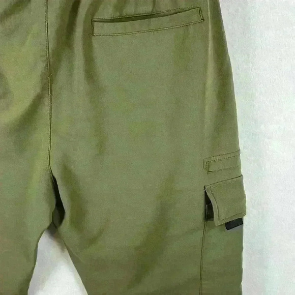 Rock Salt Cargo Joggers Size XL* Green Rayon Nylon Spandex - Picture 9 of 13